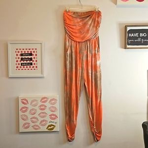Strapless jumpsuit